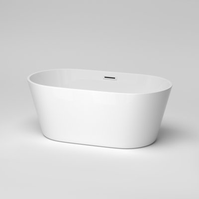 60'' x 31.1'' Freestanding Soaking Acrylic Bathtub