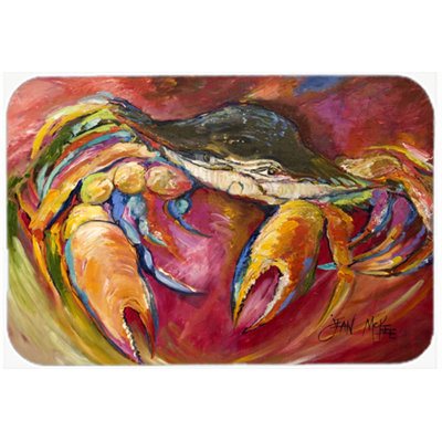 Crab Rectangle Glass Cutting Board