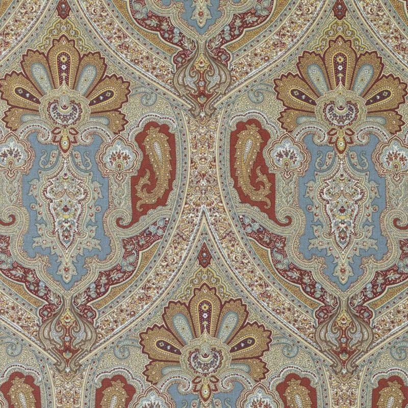 Starlight Print Linen Fabric, Turquoise