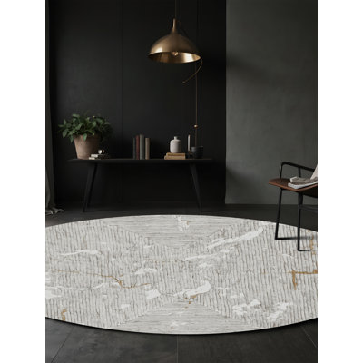 Machine Washable Grey Area Rug