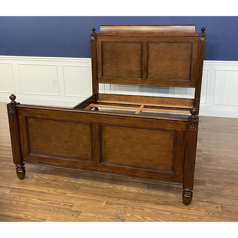 Louis XVI Solid Wood Standard Bed, Queen