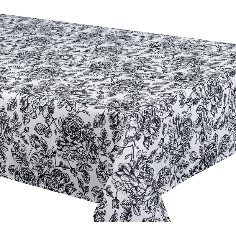 Nappe Florence, L 78 po x l 58 po, Noir / blanc
