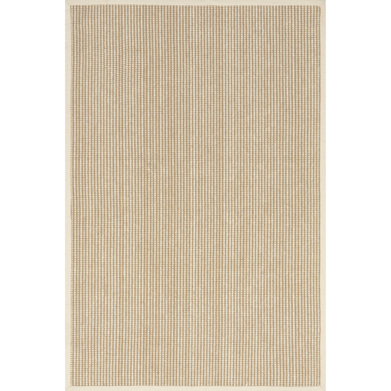 Tapis en jute et laine ivoire Patricia, Rectangle 6 pi x 9 pi