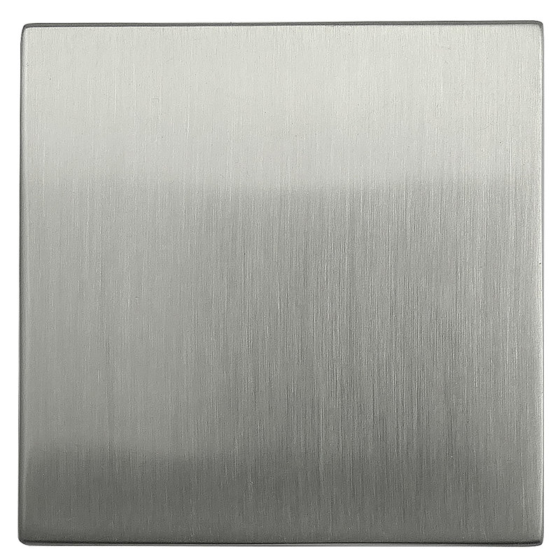 Poignée carrée surdimensionnée de 1 15/16 po Metro, Nickel satiné