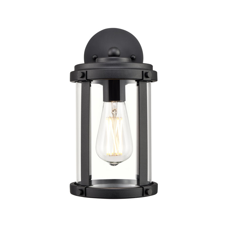 Aadison 1 Light Outdoor Wall Sconce, 11.4" H x 6" W x 7" D