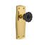 Prairie Plate with Crystal Black Door Knob-1542118937