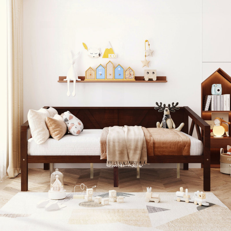 Elegant Multi-Functional Daybed | Solid Frame | Underbed Storage | For Bedroom & Living Room, Full, Espresso