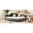L-Shaped Daybed In Gray With Solid Wood Construction, Full Size - Longevity Linen Legs Gray, Contemporary Appeal-212494077