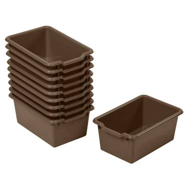 ECR4kids 20 Cubby Tray Cabinet with Scoop Front Storage Bins