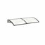 Sol 27 Outdoor 100cm D Plastic Black Cover Retractable Door / Window Awning-26263248-26263255