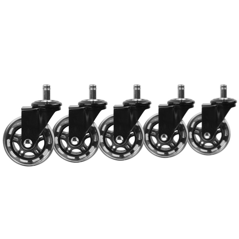 Roulettes de chaise de bureau rollerblade, Noir
