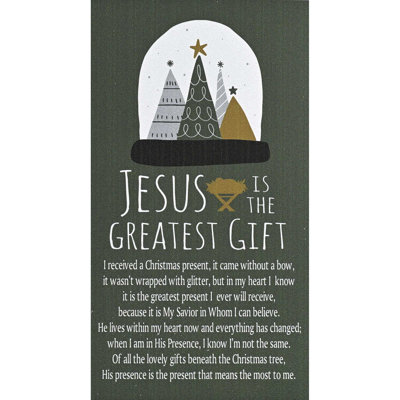 Magnet Jesus The Greatest Gift Pine Tree