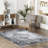 Pender Gray Oriental Cotton Chenille Area Rug-1419322613