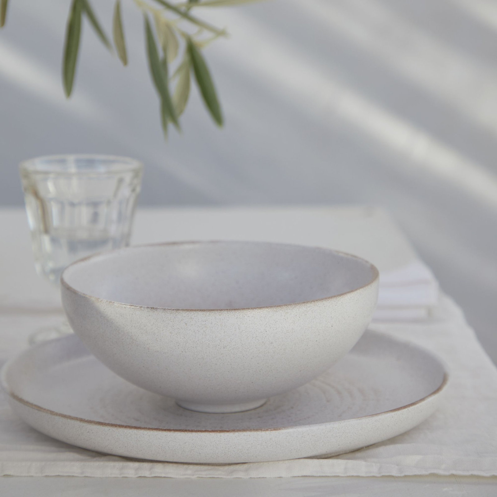 Casafina Pacifica Stoneware Pasta Bowl, Cream