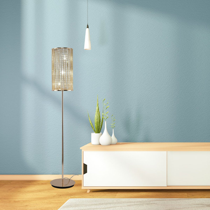 Asharra 158cm Floor Lamp, Gold