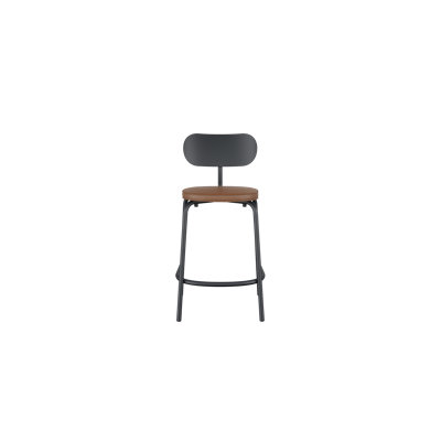 Khylia Upholstered Counter Stool with Metal Frame