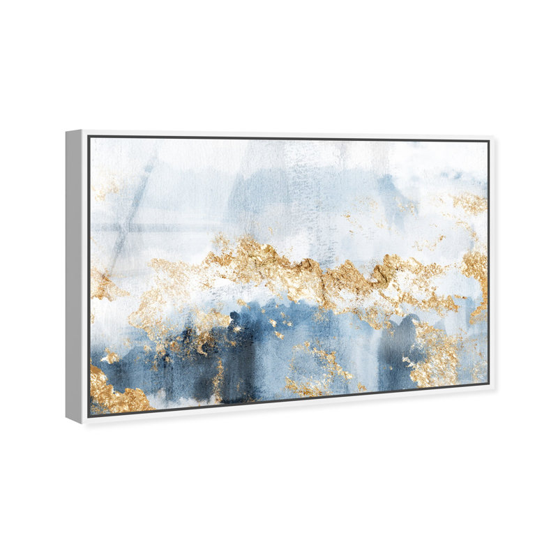 Oliver Gal Eight Days a Week Abstract - Framed Acrylic Glass Wall Art, 31" H x 46" W, White