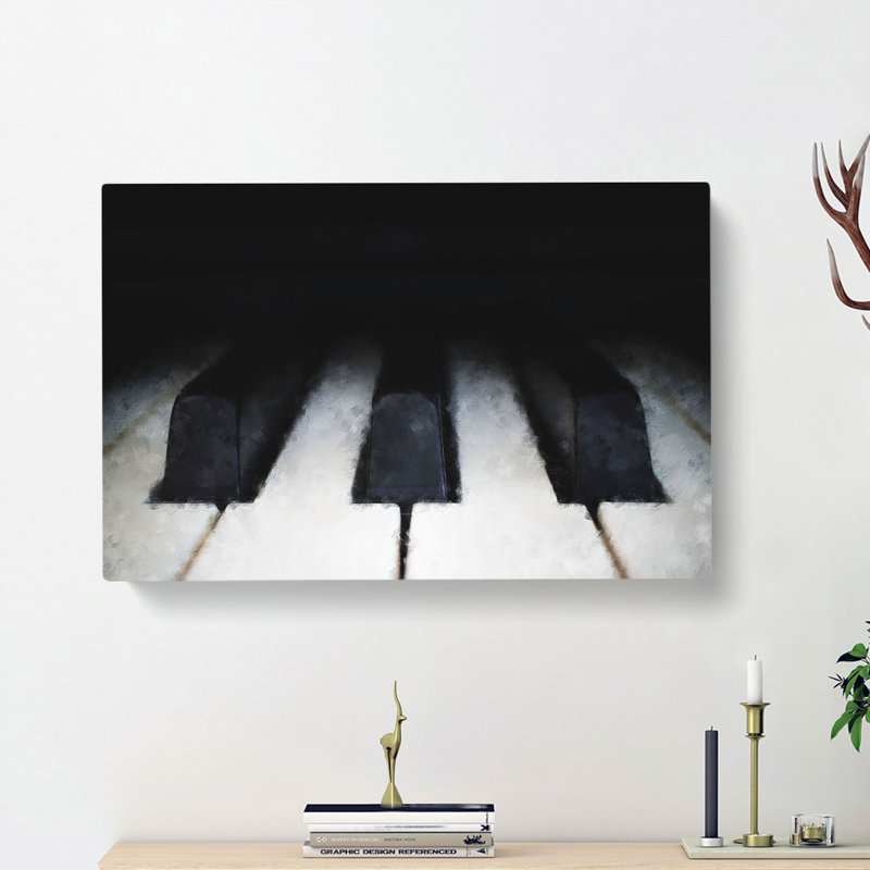 Keys Of The Piano - Wrapped Canvas, 60cm H x 91cm W x 3cm D