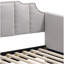 Lit de jour simple avec couchette Dove Grey