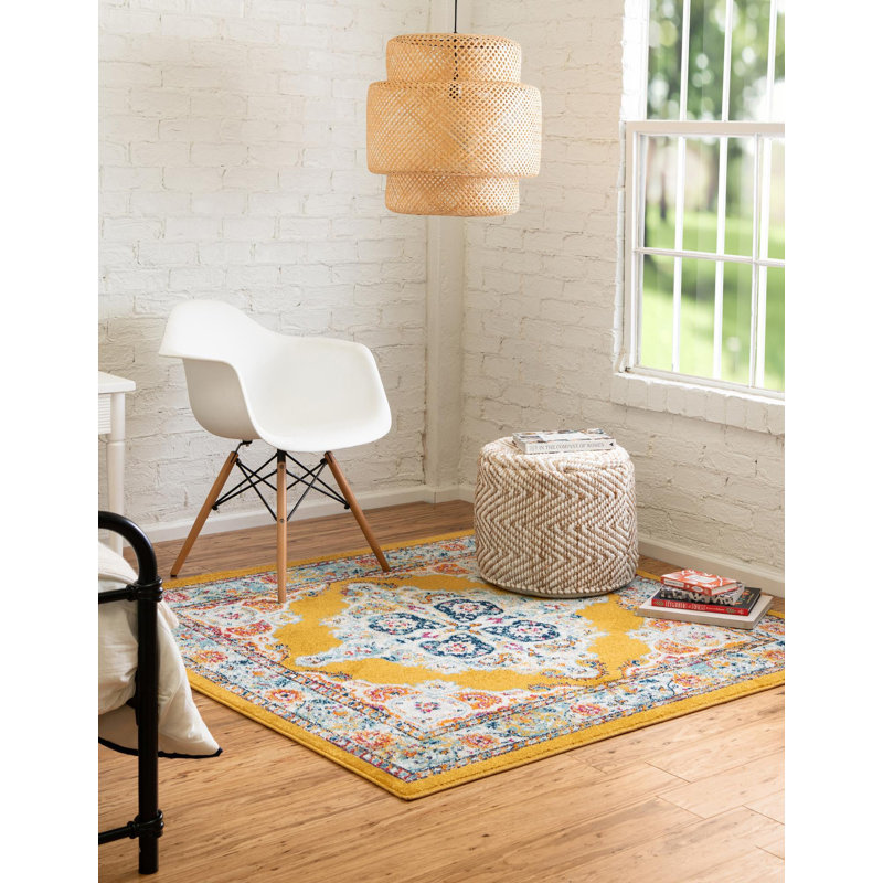 Armgard Oriental Indoor Rug, Square 4'