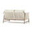 Naomie Acacia Rope Wicker Patio Loveseat