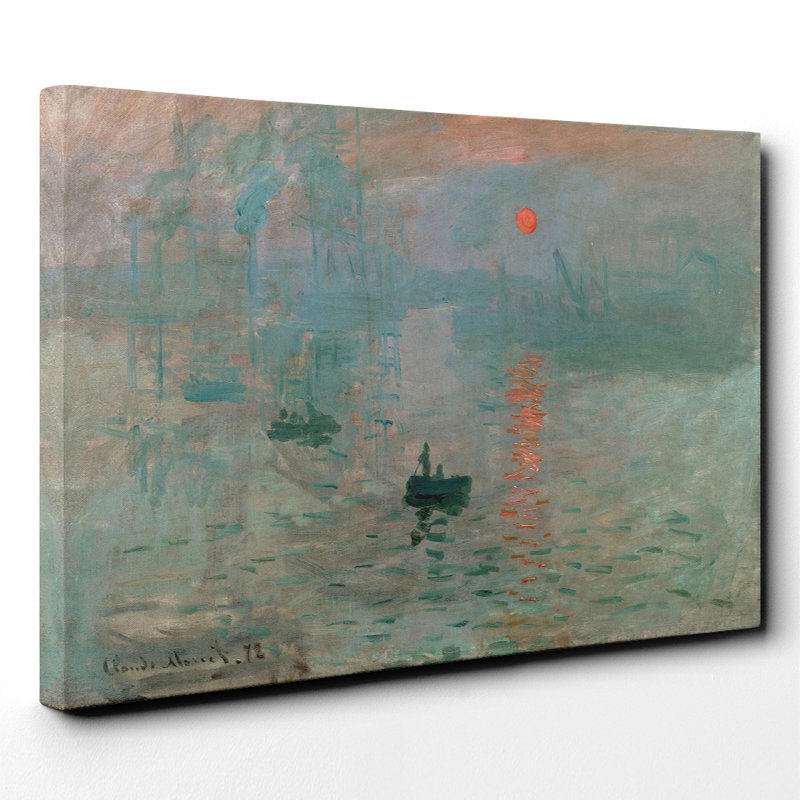 Sunrise by Claude Monet - Wrapped Canvas, 50cm H x 76cm W