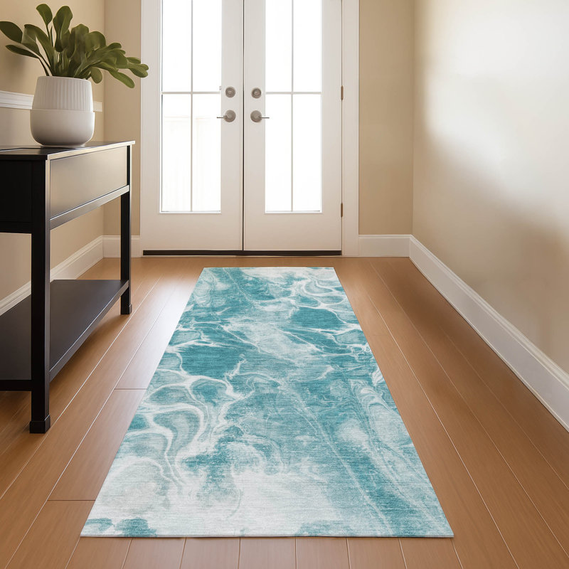 Premium Machine Washable Ralston AMF1936 Abstract Rug, Runner 2'3" x 7'6"