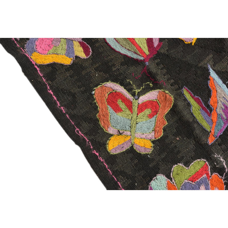 Tapis noir 4 x 6 Perry