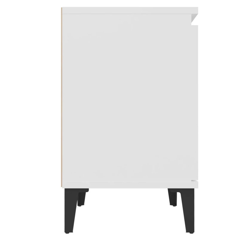 Southwold 40cm W Bedside Table, White