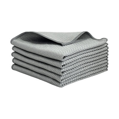 Bath Towels2 Pack Thick Microfiber Cleaning Cloths Kitchen Dishes Towels Highly Absorbent Reusable Scrubbing Pads For Dishes Counter Car Glass Furnitu