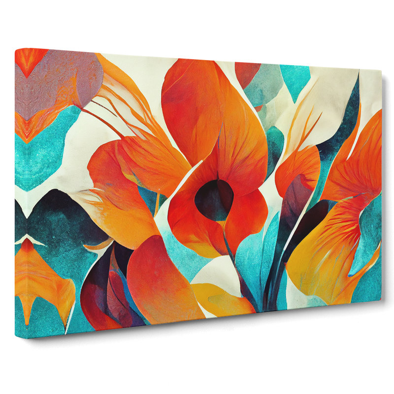Flower Abstract Vol.5 - Wrapped Canvas
