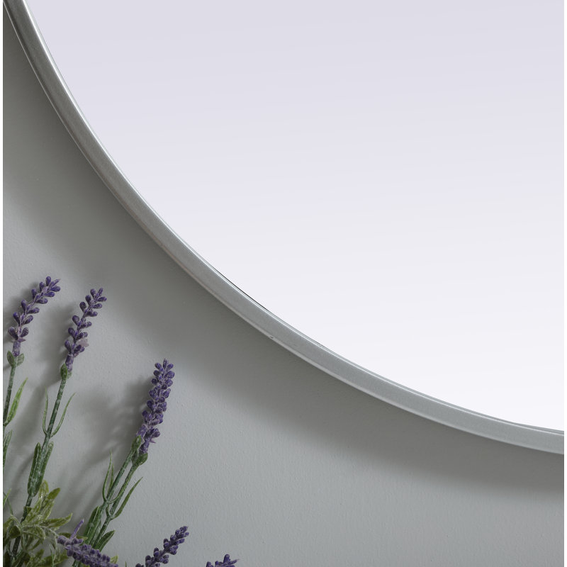Miroir mural Sabine, Argent, 40 po x 27 po
