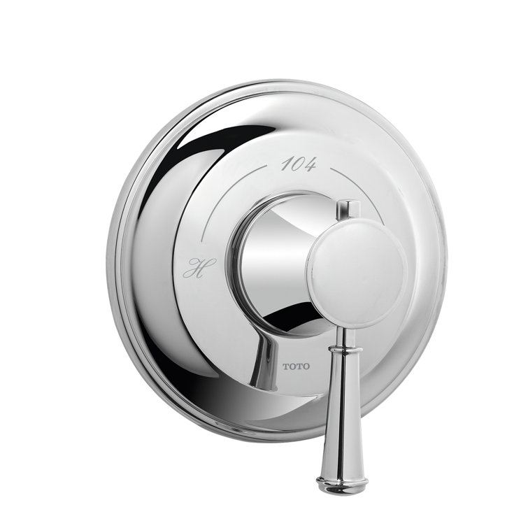 TOTO® Vivian Lever Handle Thermostatic Mixing Valve Trim, Polished Chrome - TS220T#CP