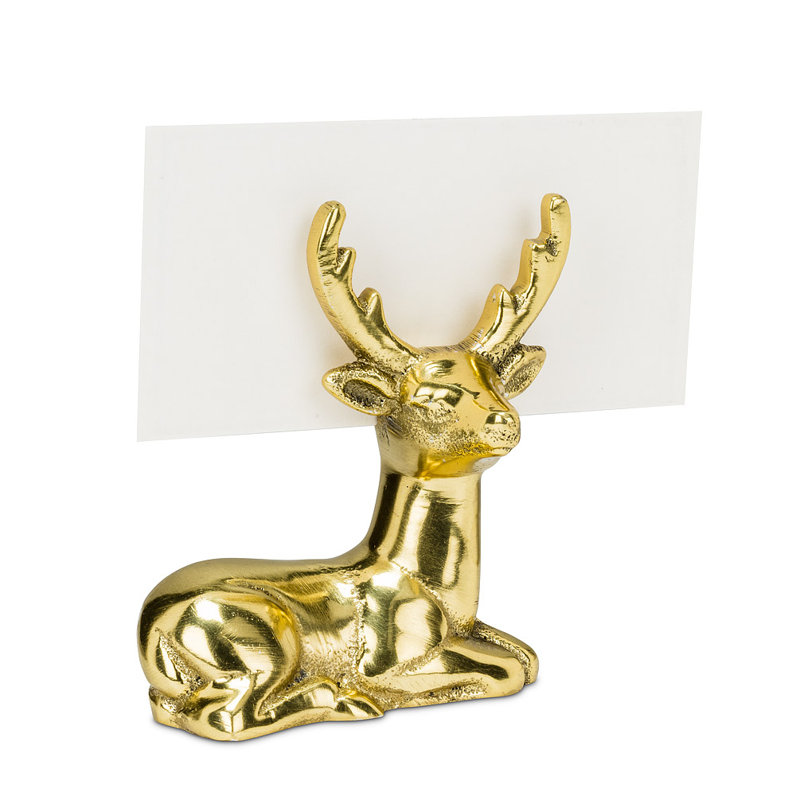 Décoration de porte-carte renne au repos