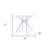  28" White Heavy Duty Plastic Trestle Base Dining Table