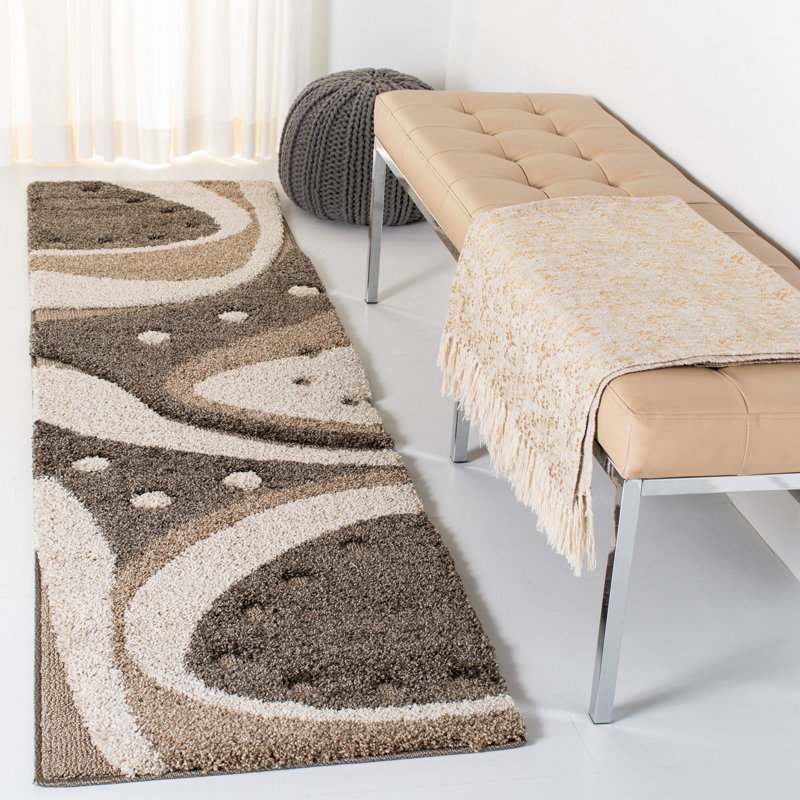 Kerio Shag Performance Abstract Rug, Runner 2'3" x 8'