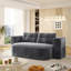 Canapé moderne pliable 2 en 1 avec couverture fonctionnelle et 2 coussins moelleux-1260351887
