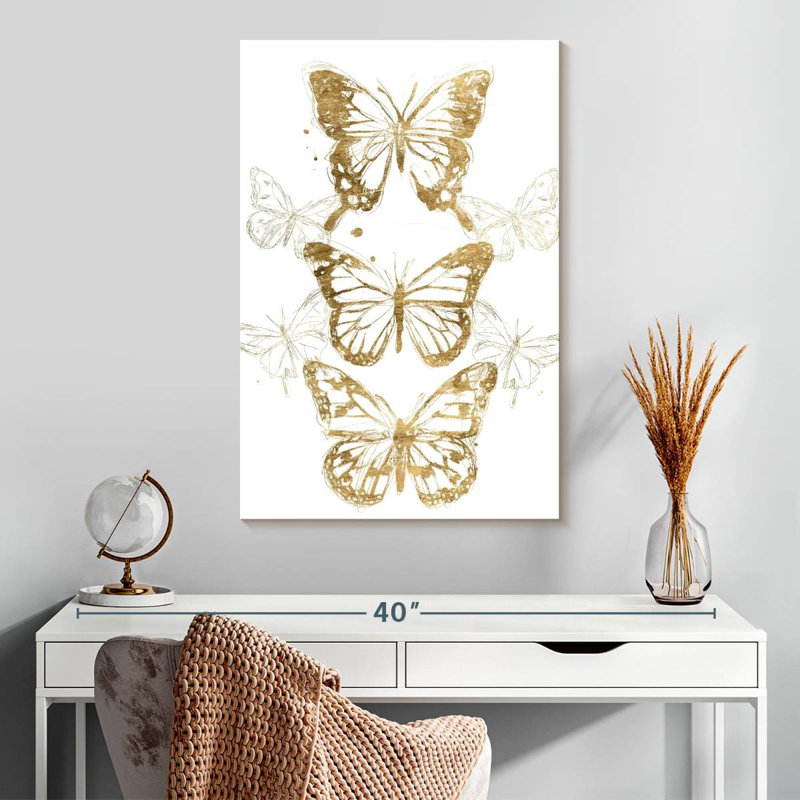Papillon doré Brampt Contours I, H 30 po x l 20 po