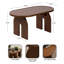 Table basse ovale moderne en bois Cotterell pour salon