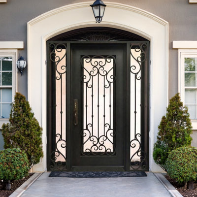 Ornate Sienna Single Iron Door