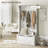3-In-1 Entryway Hall Tree With Storage Bench, Coat Rack With Five Hooks And Shoe Storage-144264807