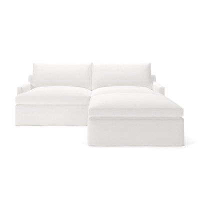 Wrenley 3-Piece Slipcovered Modular Sectional by Birch Lane