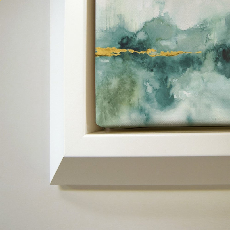 «My Greenhouse Abstract I Crop Blue» par Lisa Audit - impression sur toile, H 40 po x l 40 po, Blanc