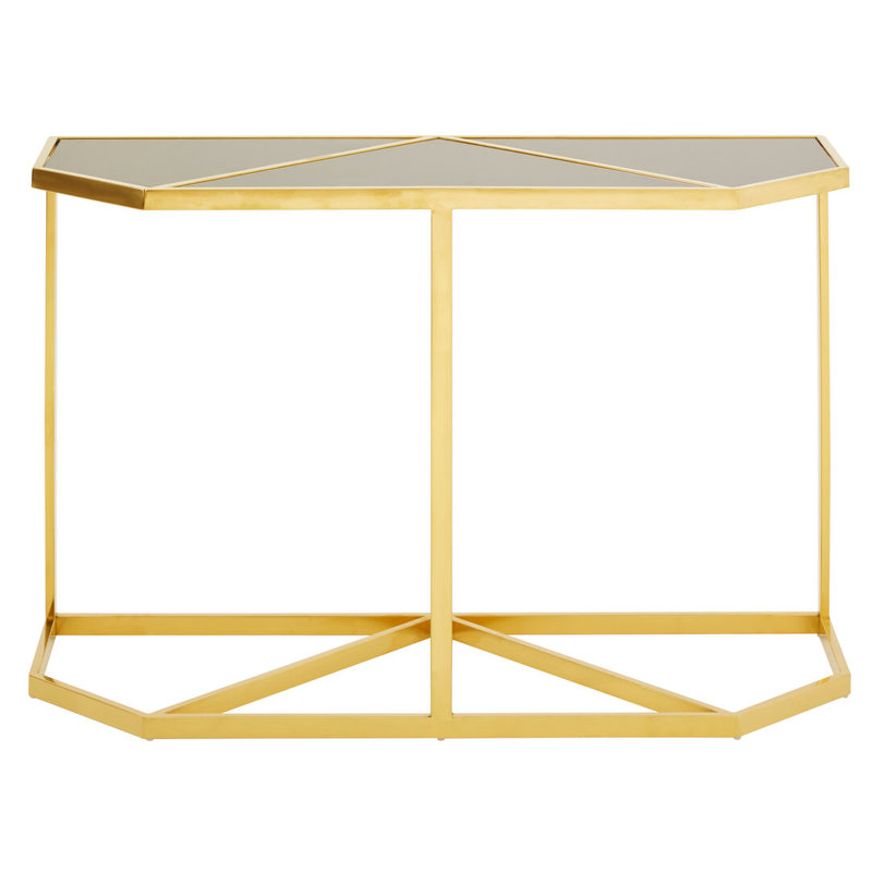 120cm Glass Top Console Table