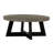Braem Modern 36" Round Coffee Table in Concrete and Acacia Wood