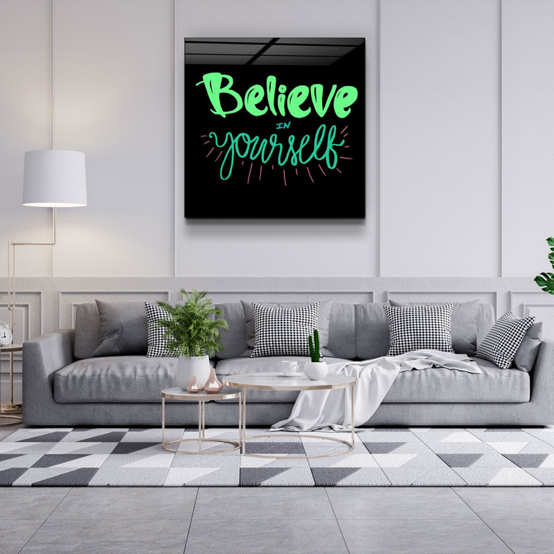 Peinture décorative en verre trempé