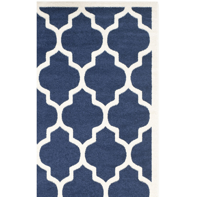 Tapis bleu marine Ammundsen, Rectangle 5 pi 3 po x 8 pi