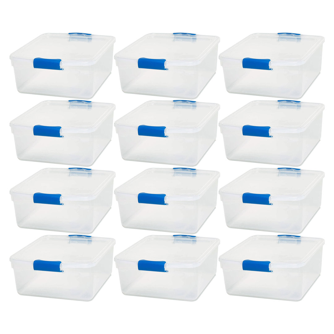 Homz Plastic Storage Tub & Tote (Set of 3) Homz