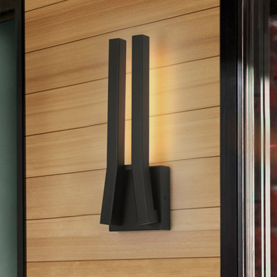 14.8 in. Modern LED Outdoor Wall Sconce Light IP54 Waterproof