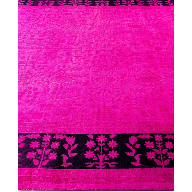 Overdyed One-of-a-Kind 8' 0" X 10' 5" Hand Knotted Area Rug